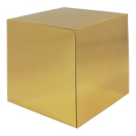 Würfel, mit Spiegelfinish, Größe: 25x25cm Farbe: gold