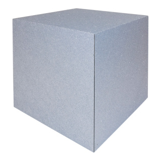 Cube finition miroir pliable en mousse dure Color: gris Size: 25x25cm
