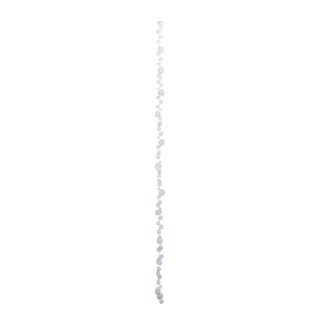 Schneeballkette Styropor     Groesse:Ø 1-3 cm, 150 cm    Farbe:weiß