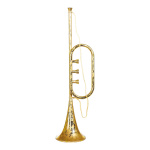 Trumpet made of plastic  - Material:  - Color: gold wiped...