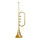 Trompete aus Kunststoff      Groesse:ca. 80x20cm    Farbe:gold gewischt