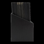 Classic Lederoptik A4 Speisekarte, schwarz (x20) plus Box, inkl. 1 doppelte Einlage pro Karte (für 4 Seiten A4)