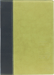 Trendy Lederoptik A5 Speisekarte, grün, inkl. 1 doppelte Einlage pro Karte (für 4 Seiten A5)