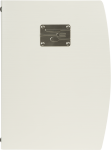 RIO Speisekarte mit Metallplatte "GABEL, MESSER, LÖFFEL", weiß, inkl. 1 doppelte Einlage pro Karte (für 4 Seiten A4)
 Farbe: Schwarz