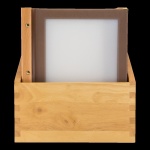 Wood-Range A4 Speisekarte baun (x20) inkl. Box, inkl. 2...