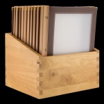 Wood-Range A4 Speisekarte baun (x20) inkl. Box, inkl. 2...
