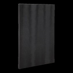 LED Speisekarte, schwarz, beleuchtete wiederaufladbare Karte in Lederoptik für 2 Seiten A4 Papier oder Folie (A4)