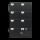 Silhouette Kreidetafel "PLAN" - Wochenplaner inkl. 1  Kreidestift und Wand Klettverschlusskleberstreifen