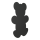 Silhouette Kreidetafel "BEAR" inkl. 1 Kreidestift und Wand Klettverschlusskleberstreifen