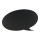 Silhouette Kreidetafel "BUBBLE" inkl. 1 Kreidestift und Wand Klettverschlusskleberstreifen