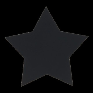 Silhouette Kreidetafel "STARS" inkl. 1 Kreidestift und Wand Klettverschlusskleberstreifen