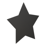 Silhouette Kreidetafel "STARS" inkl. 1...