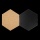 Hexagon Kork- + Kreidetafeln - insges. 7 Stück (4*Kreidetafel, 3*Kork) mit Pinnadeln und Klettband zur Wandbefestigung