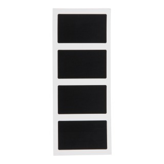 Selbstklebender Kreidetafelsticker "RECT"  Farbe: Schwarz