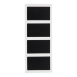 Selbstklebender Kreidetafelsticker RECT  Farbe: Schwarz