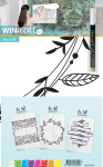 Fensterschablonen, inkl. 1  Kreidestift, A2, 3er-Set, Thema: Rahmen