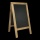Gehwegtafel mit lackiertem Holzrahmen im rustikalen "Used-Look" Farbe: Scaffold Holz