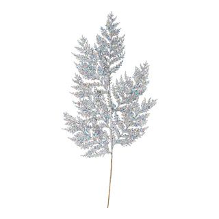 Branche de cèdre  plastique - avec glitter Color: argent Size:  X 70cm