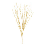 Twig with glitter  - Material: plastic - Color: gold -...