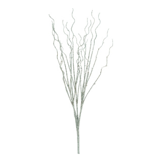 Zweig mit Glitter Kunststoff     Groesse:70cm    Farbe:silber