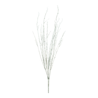 Zweig mit Glitter Kunststoff     Groesse:95cm    Farbe:silber