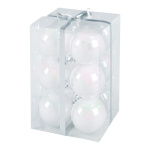 Christmas balls white 12pcs./blister - Material:...