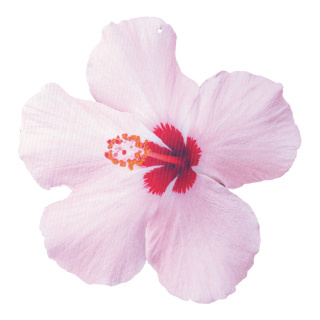 Cut-out "hibiscus" à suspendre imprimé deux faces en carton Color: coloré Size: 45x44cm