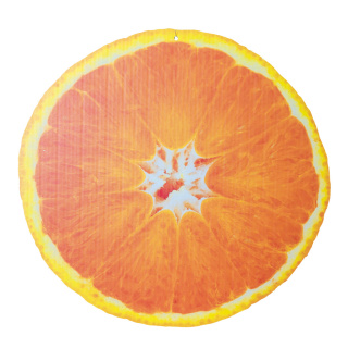 Cut-out »Orange« zum Hängen, beidseitig bedruckt, aus Pappe     Groesse: 47x45cm - Farbe: bunt #
