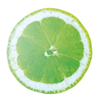 Cut-out "lime" for hanging printed double-sided - Material: made of cardboard - Color: multicoloured - Size: 45x45cm