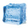 Cut-out »Cube de glace« avec support en carton pliable, en carton     Taille: 27x22cm    Color: coloré