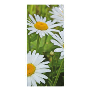 Banner "Marguerites" fabric - Material:  - Color: green/white - Size: 180x90cm