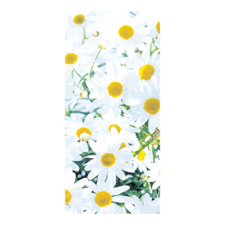 Motif imprimé "Fleurcamomille" en papier  Color: blanc/jaune Size: 180x90cm