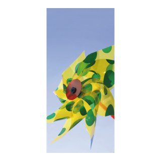 Banner "Windmill" fabric - Material:  - Color: blue/multicoloured - Size: 180x90cm