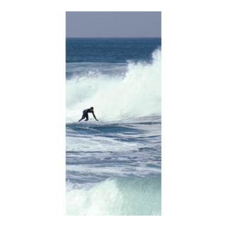 Motif imprimé "Surfing" tissu  Color: bleu/blanc Size: 180x90cm