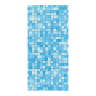 Banner "Pool tiles" paper - Material:  - Color: blue - Size: 180x90cm