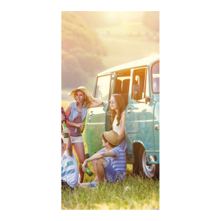 Motif imprimé "Bus hippie" tissu  Color: coloré Size: 180x90cm