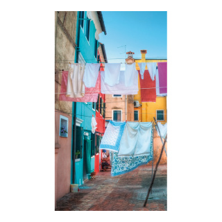 Banner "Laundry on a leash" paper - Material:  - Color: multicoloured - Size: 180x90cm