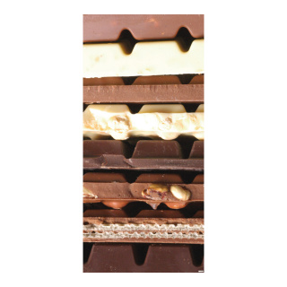 Motivdruck "Schokolade", Papier, Größe: 180x90cm Farbe: braun/weiß   #