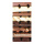 Motif imprimé "Chocolat" tissu  Color: brun/blanc Size: 180x90cm