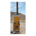  Motivdruck Telefonzelle in der Wüste aus Papier