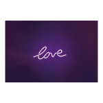 LED-Schriftzug »love« mit Ösen als Wandbefestigung, für...