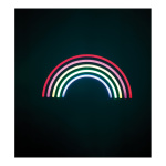 LED-Motiv Regenbogen mit Ösen als Wandbefestigung, Größe:...