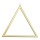 Cadre métallique triangulaire avec cintre pour décorer Color: or Size: 30x30cm