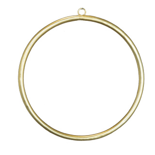Metal frame circular with hanger - Material: to decorate - Color: gold - Size: Ø 30cm