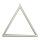 Metal frame triangular with hanger - Material: to decorate - Color: silver - Size: 30x30cm