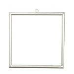 Metal frame, squared, with hanger, to decorate,...