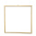 Metallrahmen quadratisch, mit Hänger, zum dekorieren     Groesse: 45x45cm - Farbe: gold