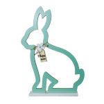 Rabbit contour with base - Material: made of wood -...