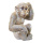 Monkey sitting, made of artificial resin     Size: H: 32cm, L: 22cm    Color: gold