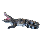 Krokodil liegend, Kopf gehoben, aus Kunstharz Größe:L:...